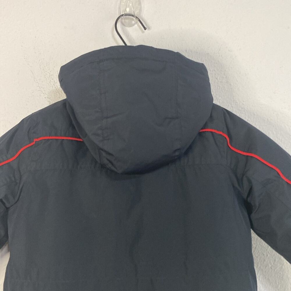 London Fog Kids Navy Sherpa Lined Hooded Winter Jacket Size 4 - Picture 7 of 13